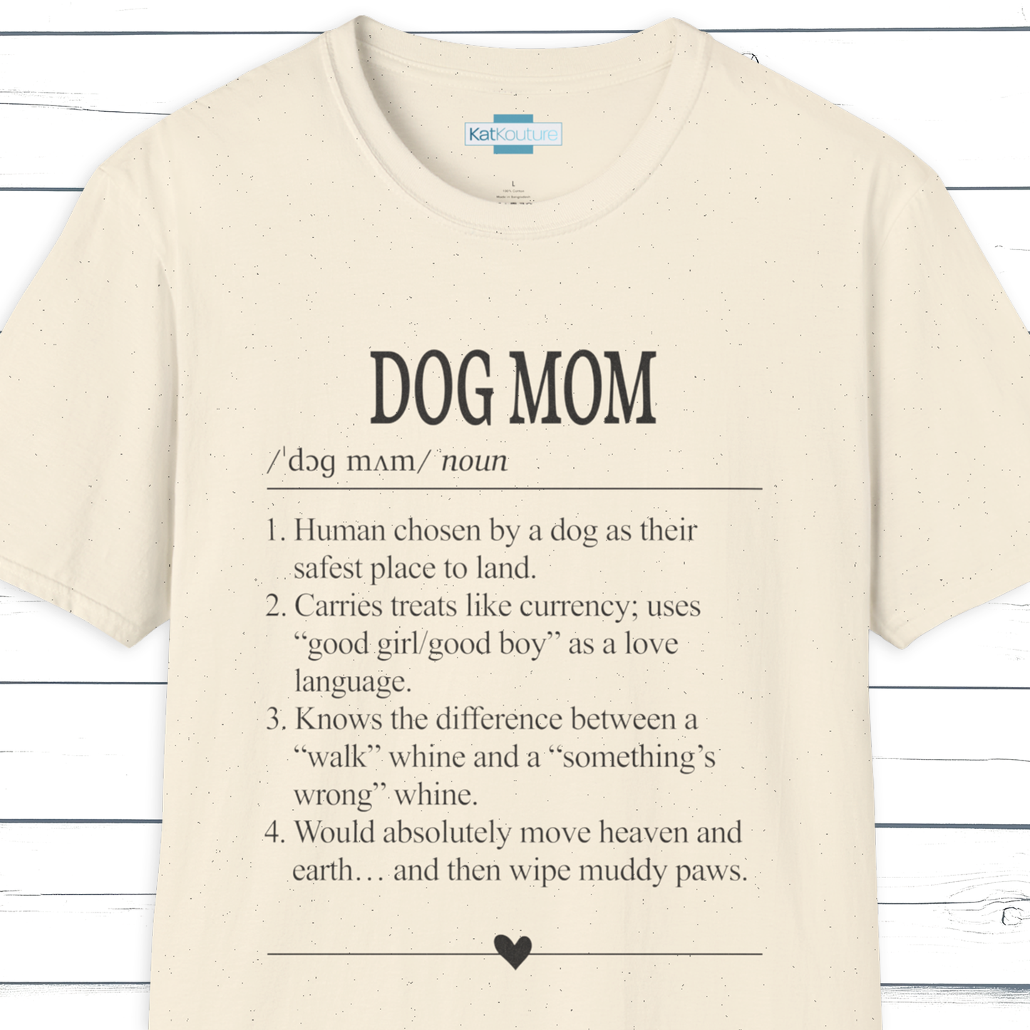 Dog Mom Dictionary Definition T-Shirt