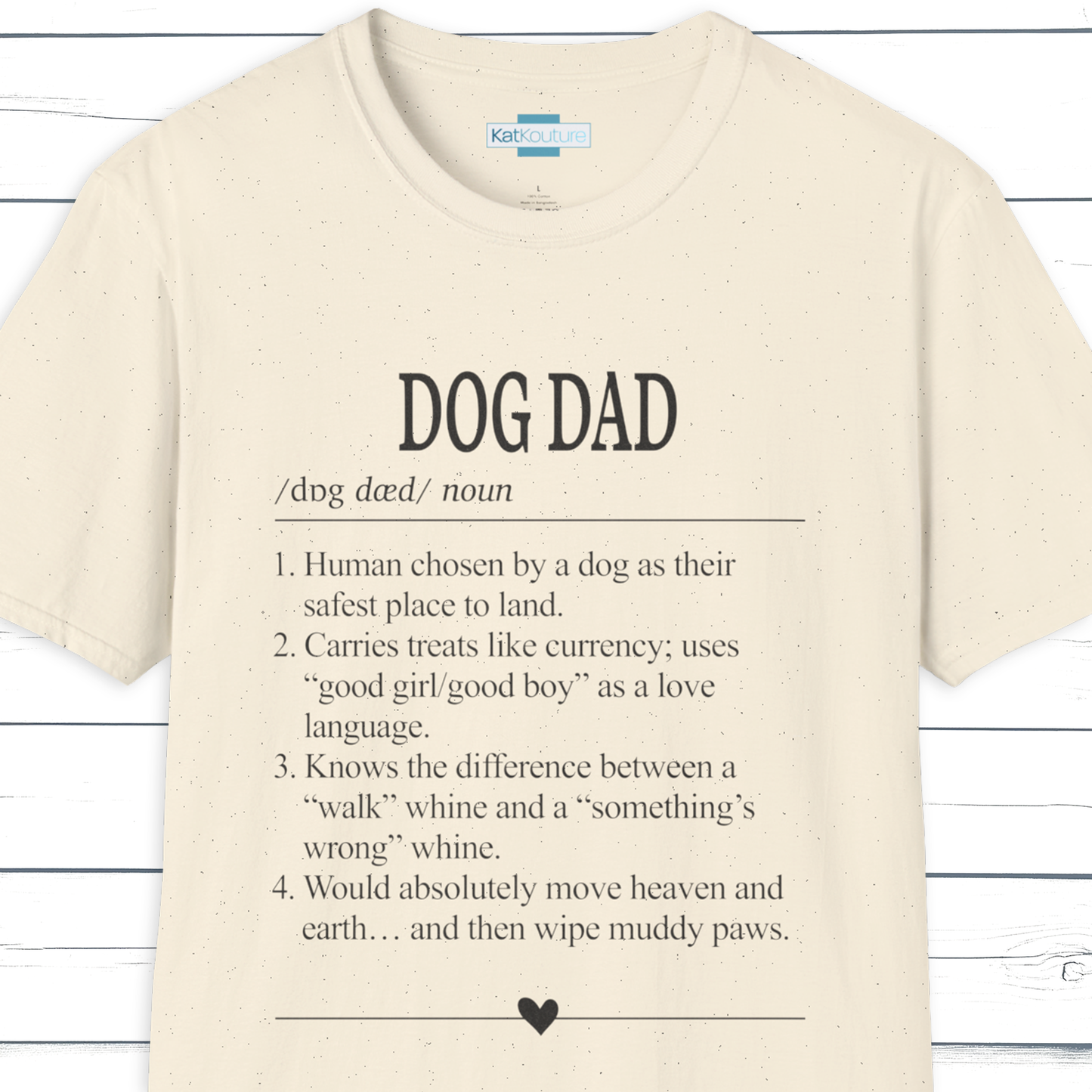Dog Dad Dictionary Definition T-Shirt