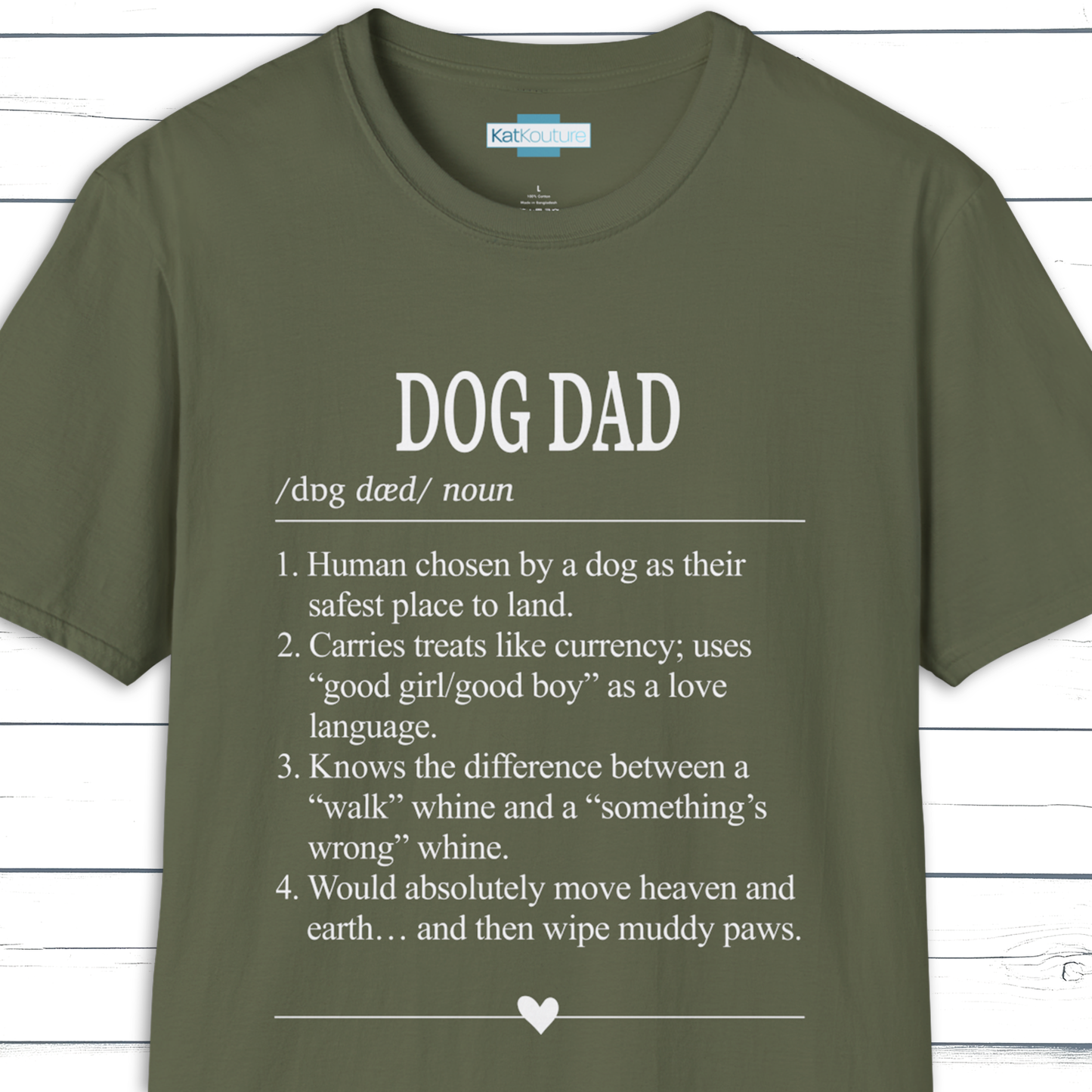 Dog Dad Dictionary Definition T-Shirt