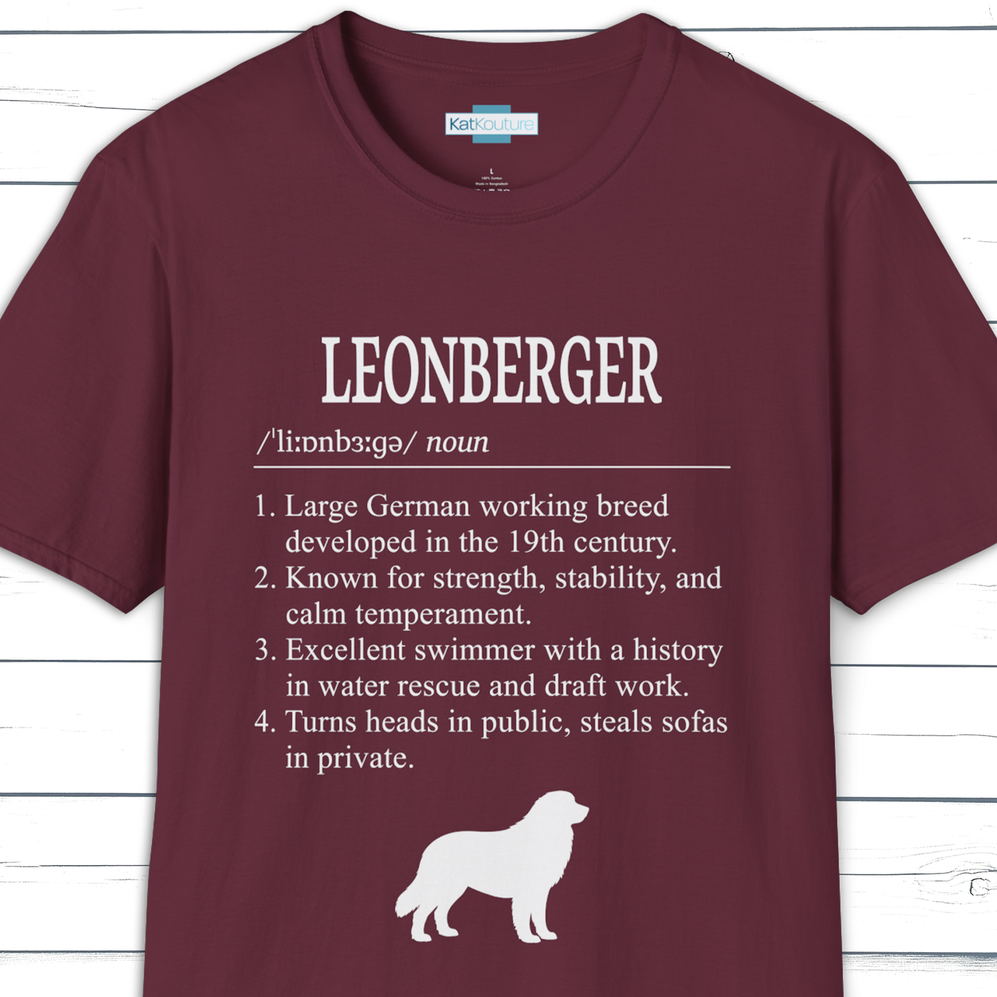 Leonberger Definition T-Shirt Dictionary Dogs Collection