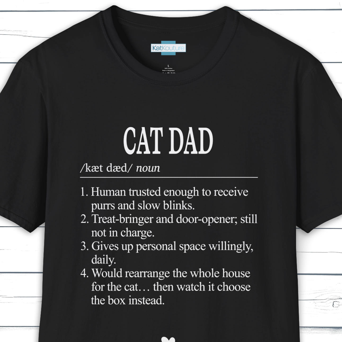 Cat Dad Dictionary Definition T-Shirt