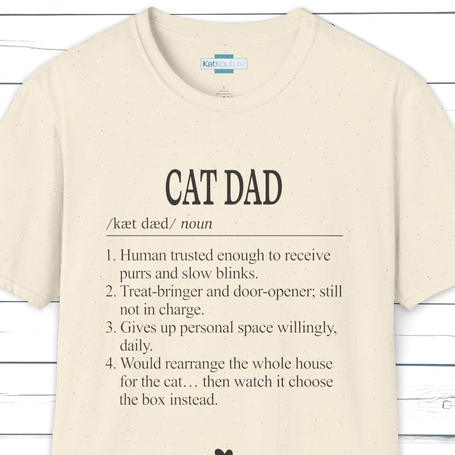 Cat Dad Dictionary Definition T-Shirt