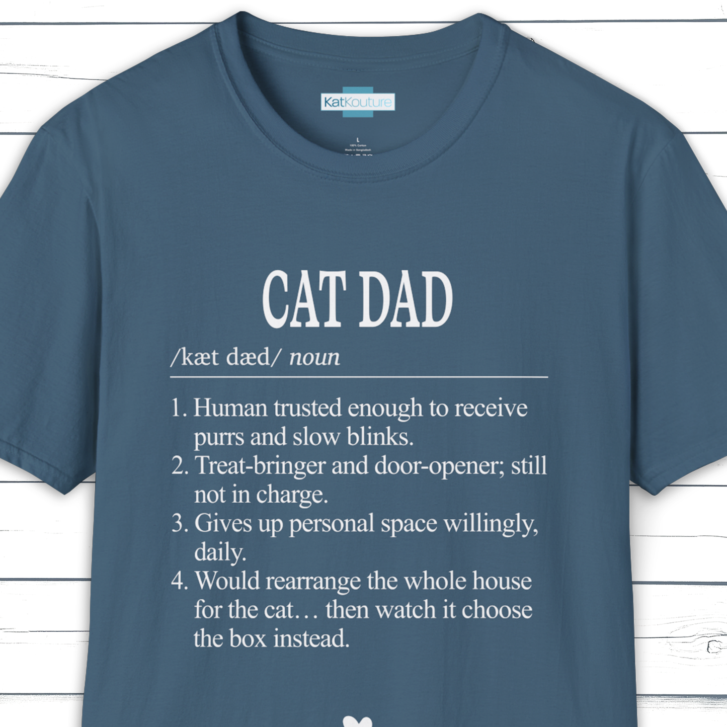 Cat Dad Dictionary Definition T-Shirt