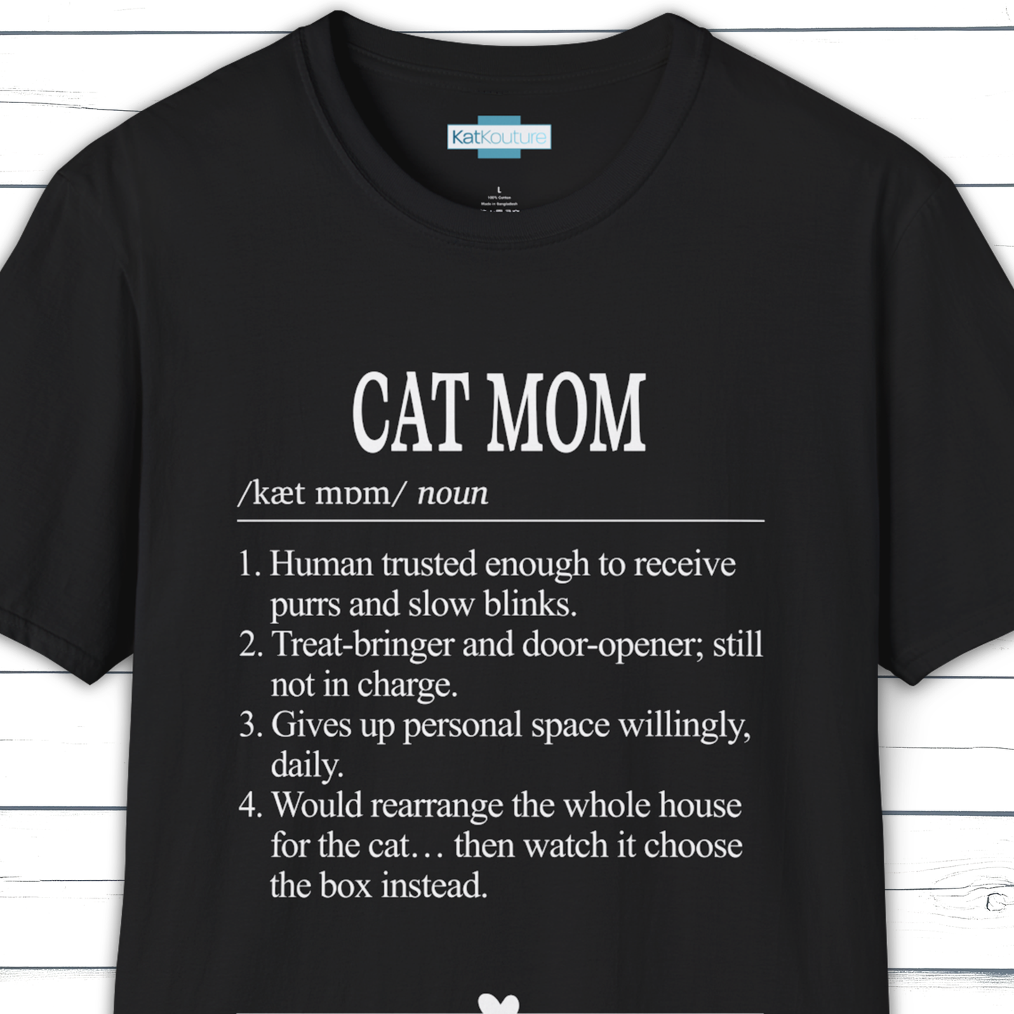 Cat Mom Dictionary Definition T-Shirt