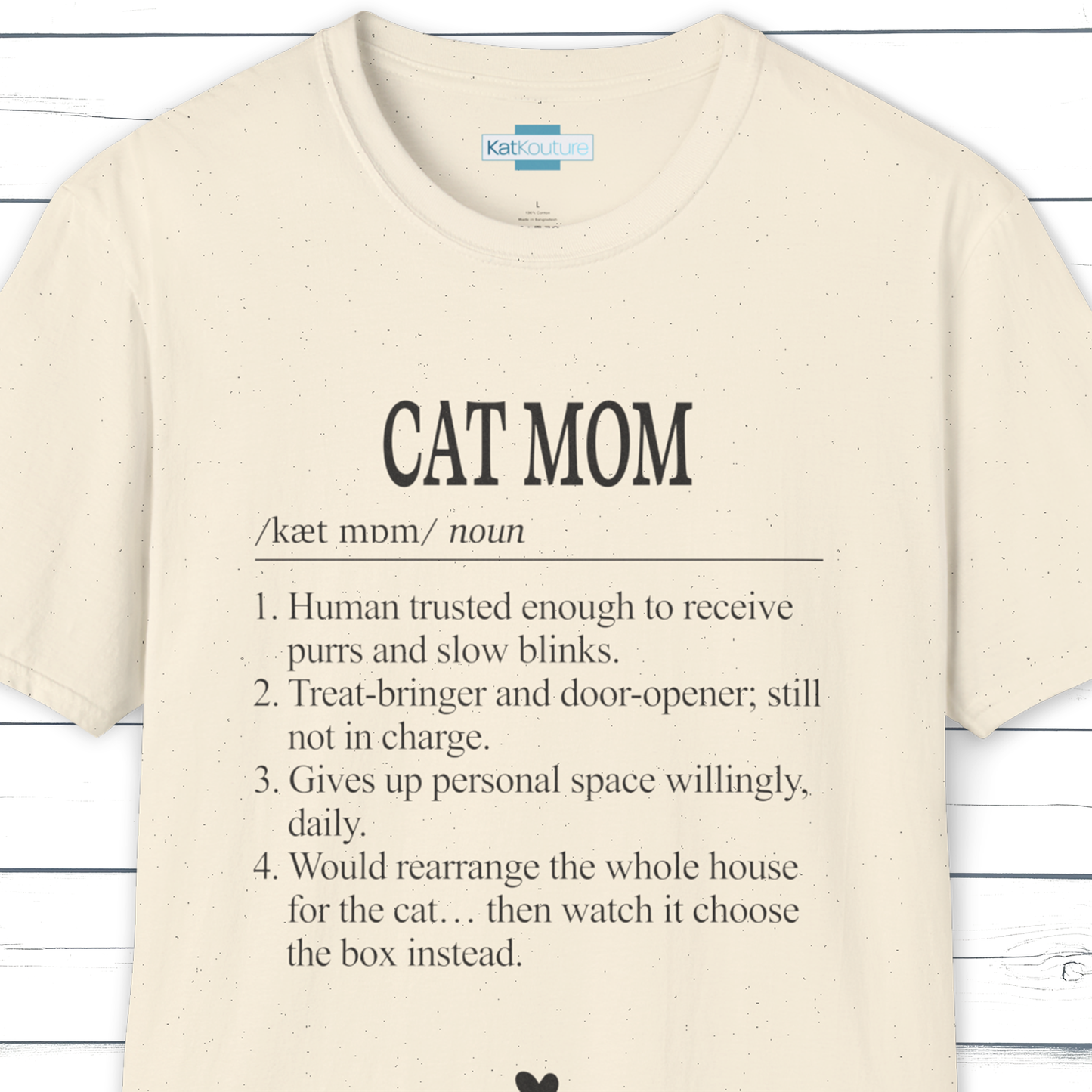 Cat Mom Dictionary Definition T-Shirt