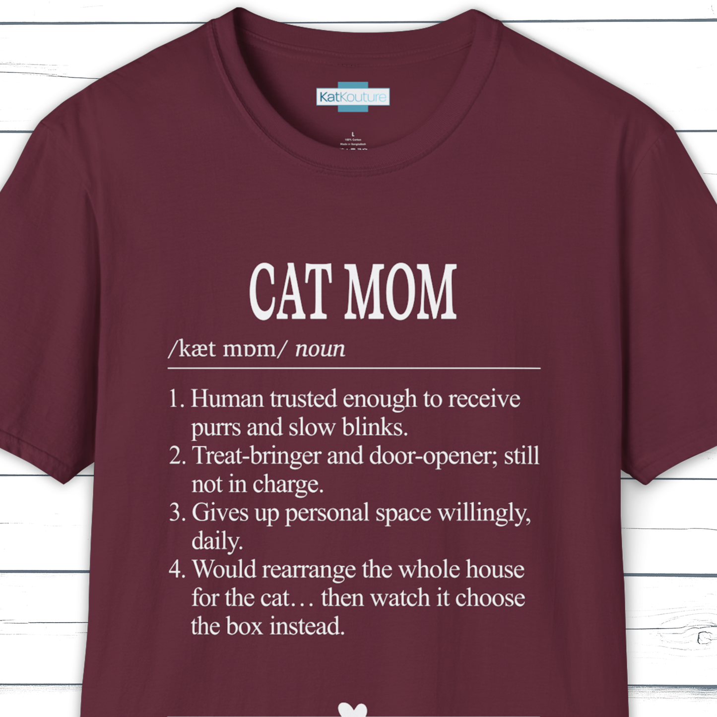 Cat Mom Dictionary Definition T-Shirt