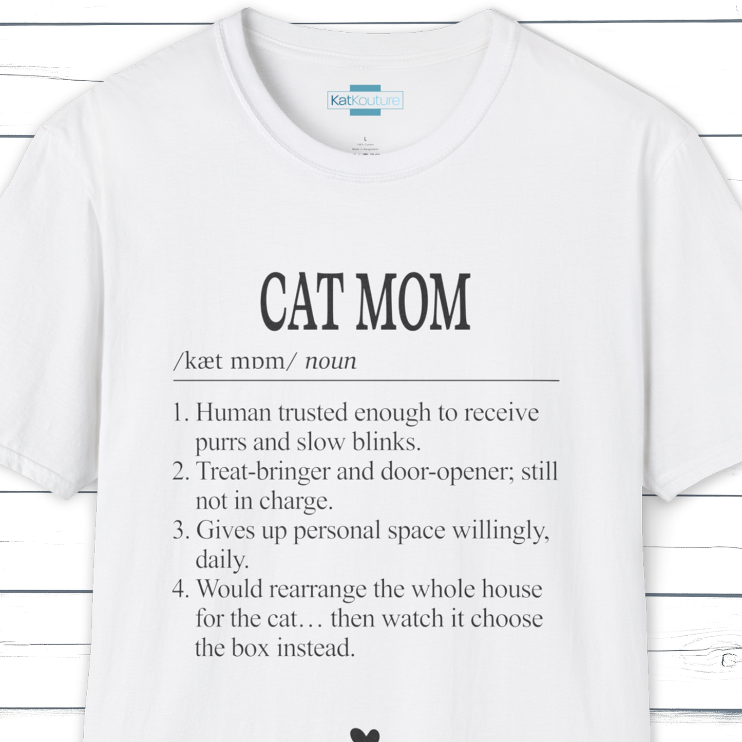 Cat Mom Dictionary Definition T-Shirt