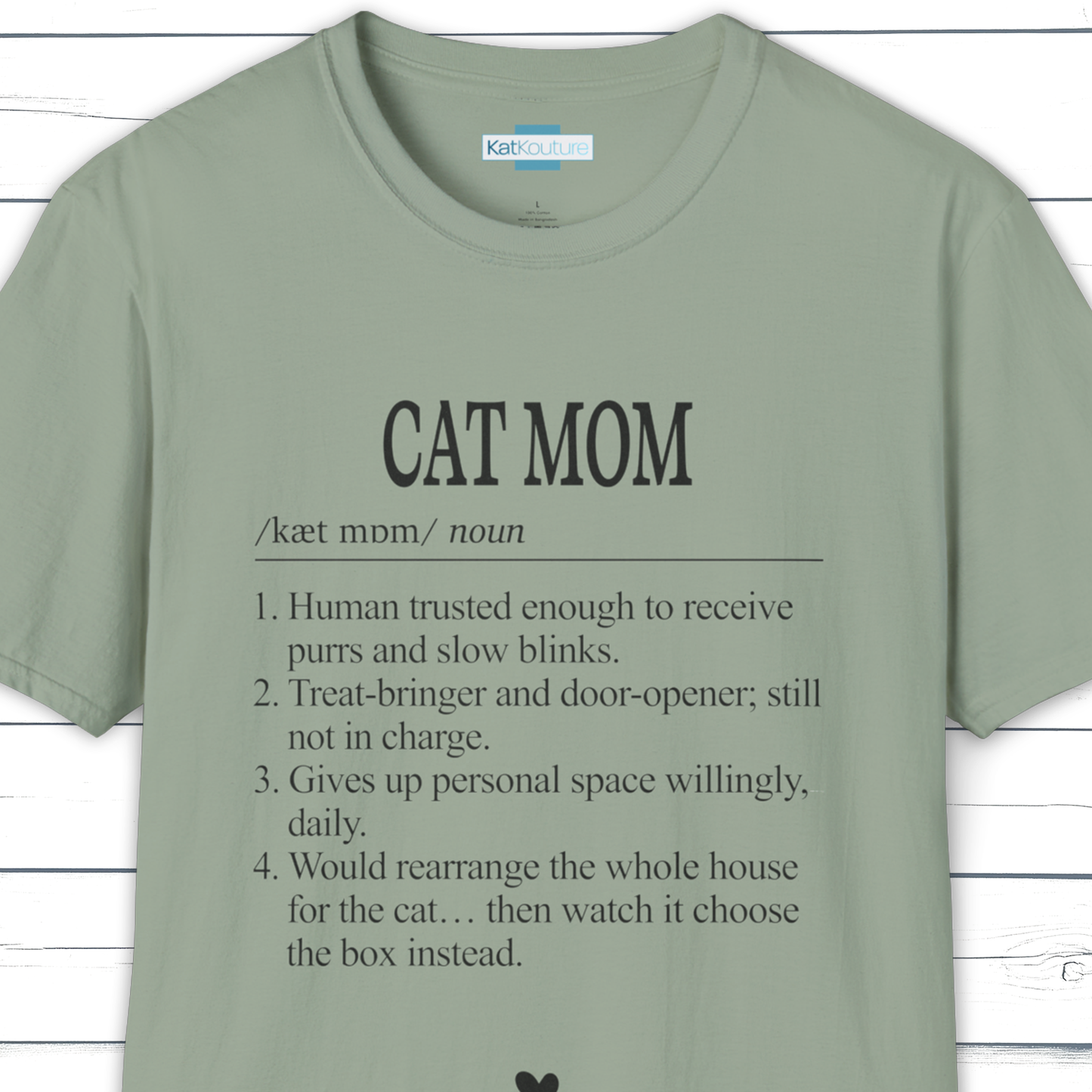 Cat Mom Dictionary Definition T-Shirt