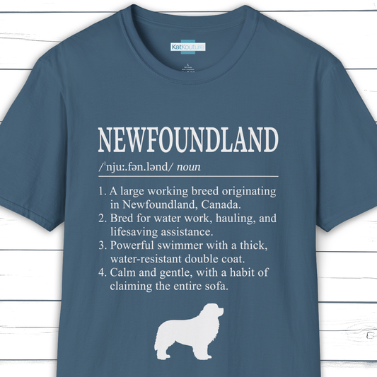 Newfoundland Definition T-Shirt Dictionary Dogs Collection