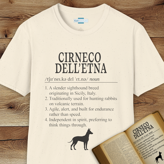 Cirneco dell'Etna Definition T-Shirt Dictionary Dogs Collection