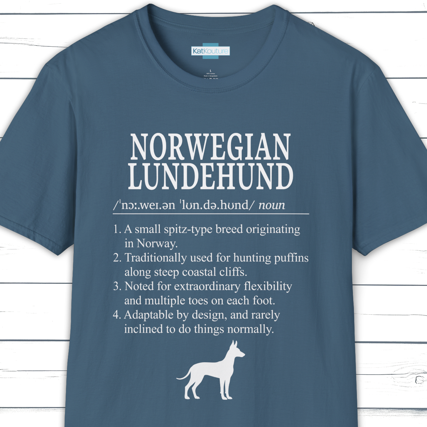 Norwegian Lundehund Definition T-Shirt Dictionary Dogs Collection