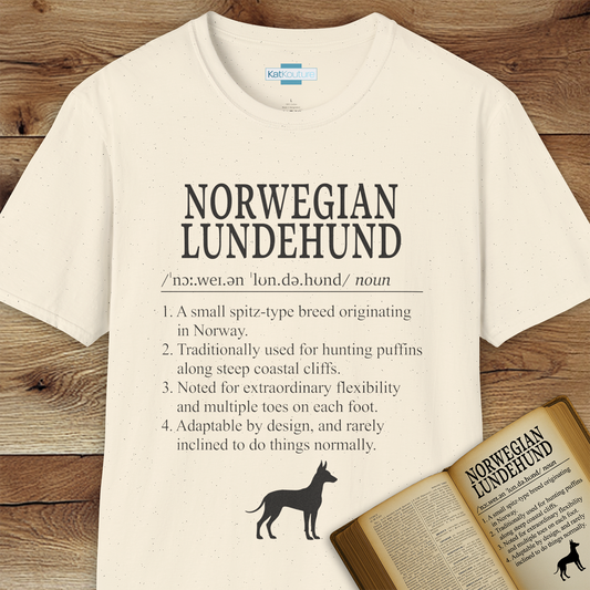 Norwegian Lundehund Definition T-Shirt Dictionary Dogs Collection