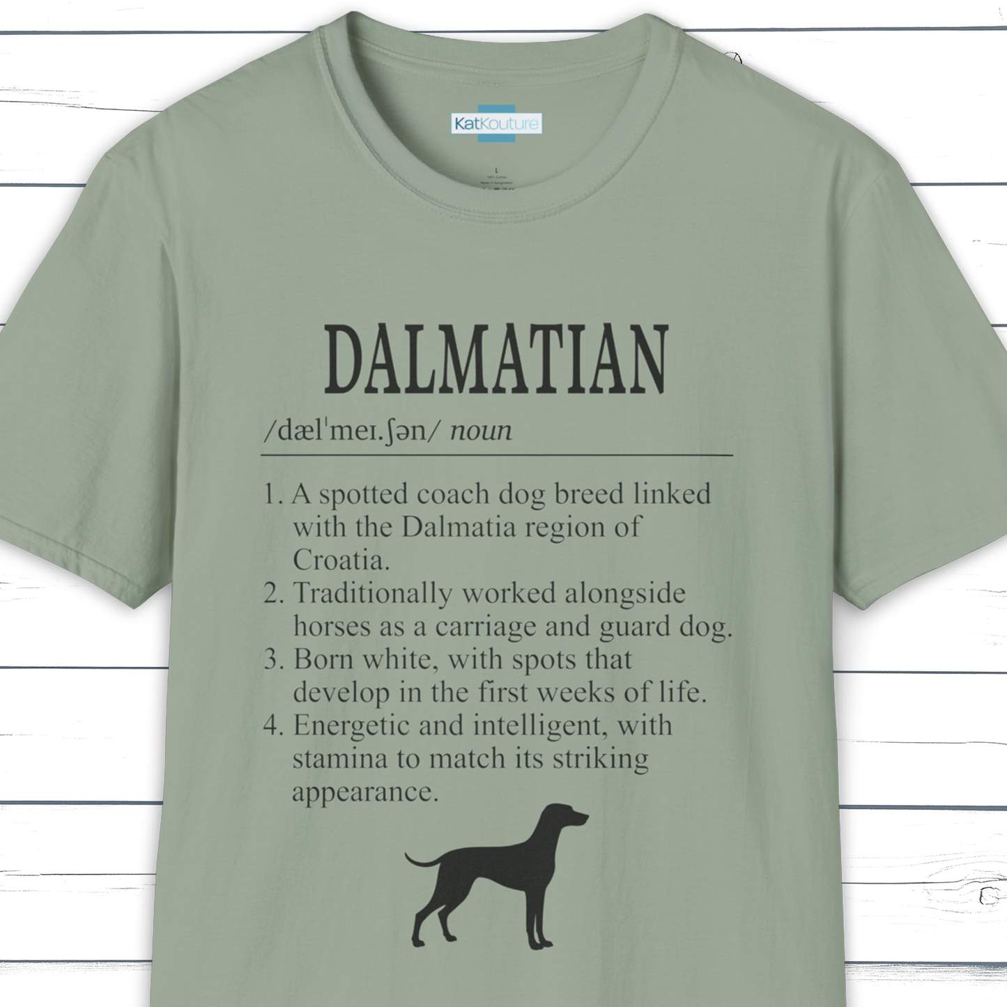 Dalmatian Definition T-Shirt Dictionary Dogs Collection