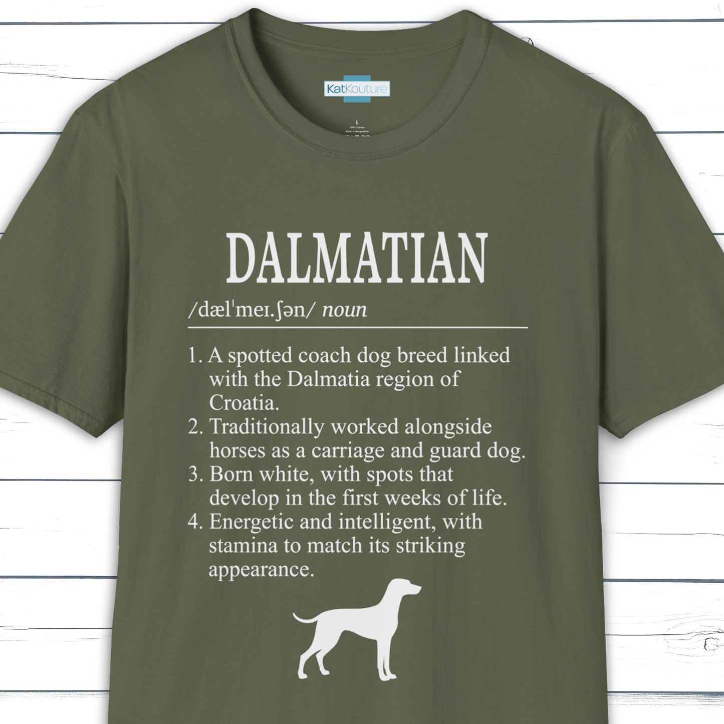 Dalmatian Definition T-Shirt Dictionary Dogs Collection
