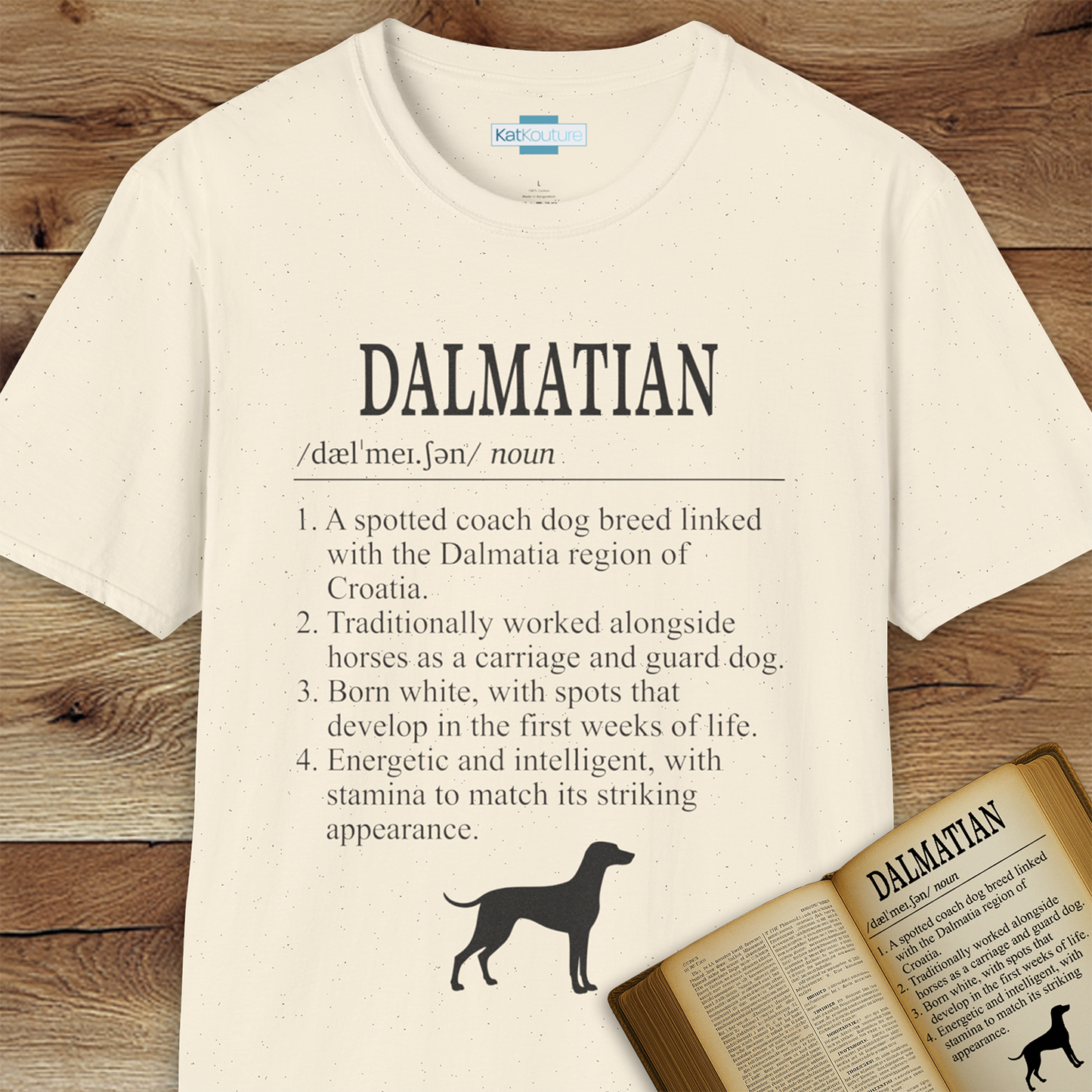 Dalmatian Definition T-Shirt Dictionary Dogs Collection