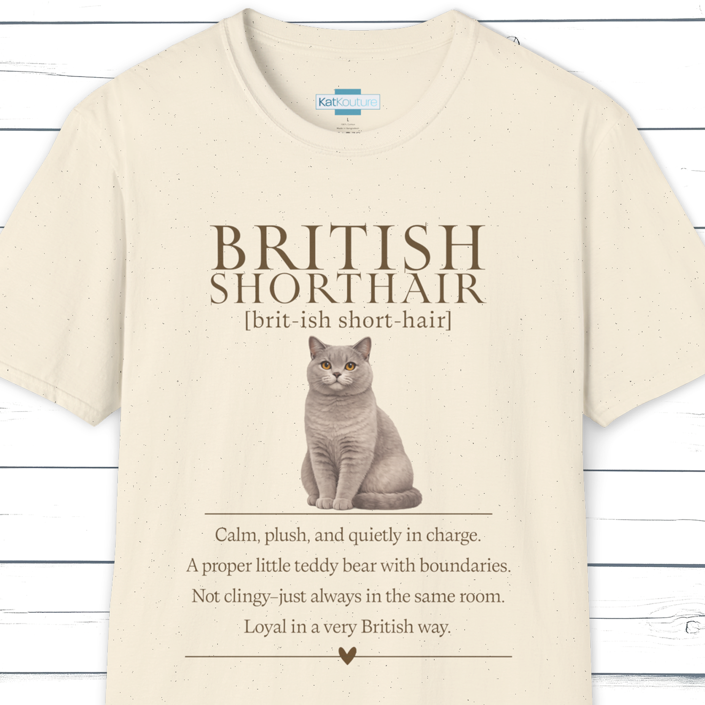British Shorthair Definition T-Shirt – Cat Chronicles