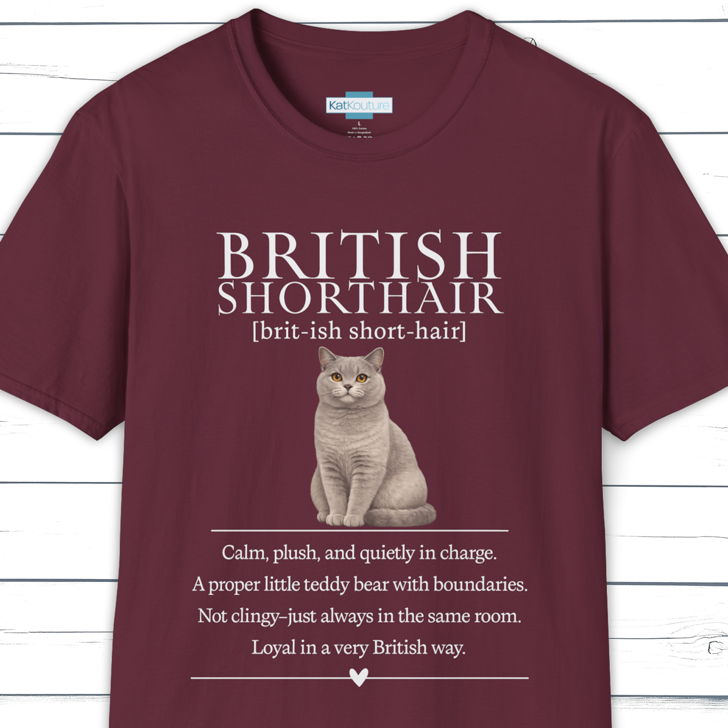 British Shorthair Definition T-Shirt – Cat Chronicles