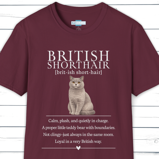 British Shorthair Definition T-Shirt – Cat Chronicles
