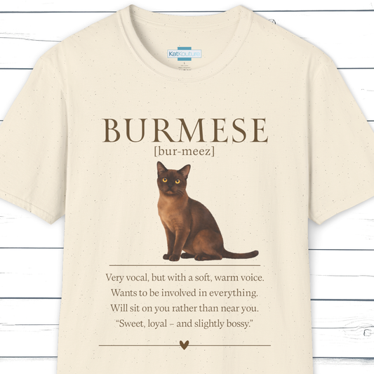 Burmese Definition T-Shirt – Cat Chronicles