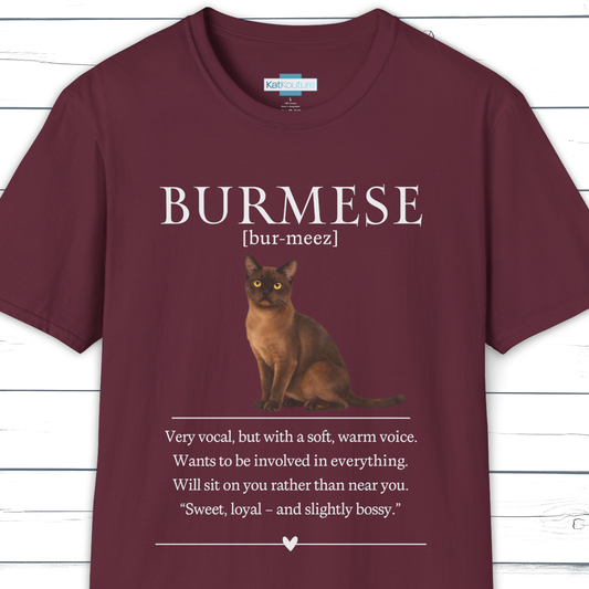 Burmese Definition T-Shirt – Cat Chronicles