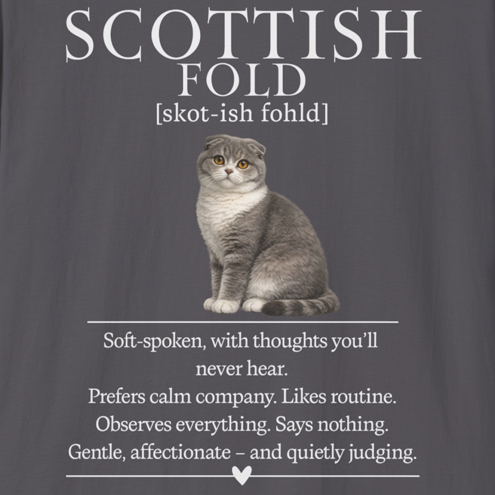 Scottish Fold Definition T-Shirt – Cat Chronicles
