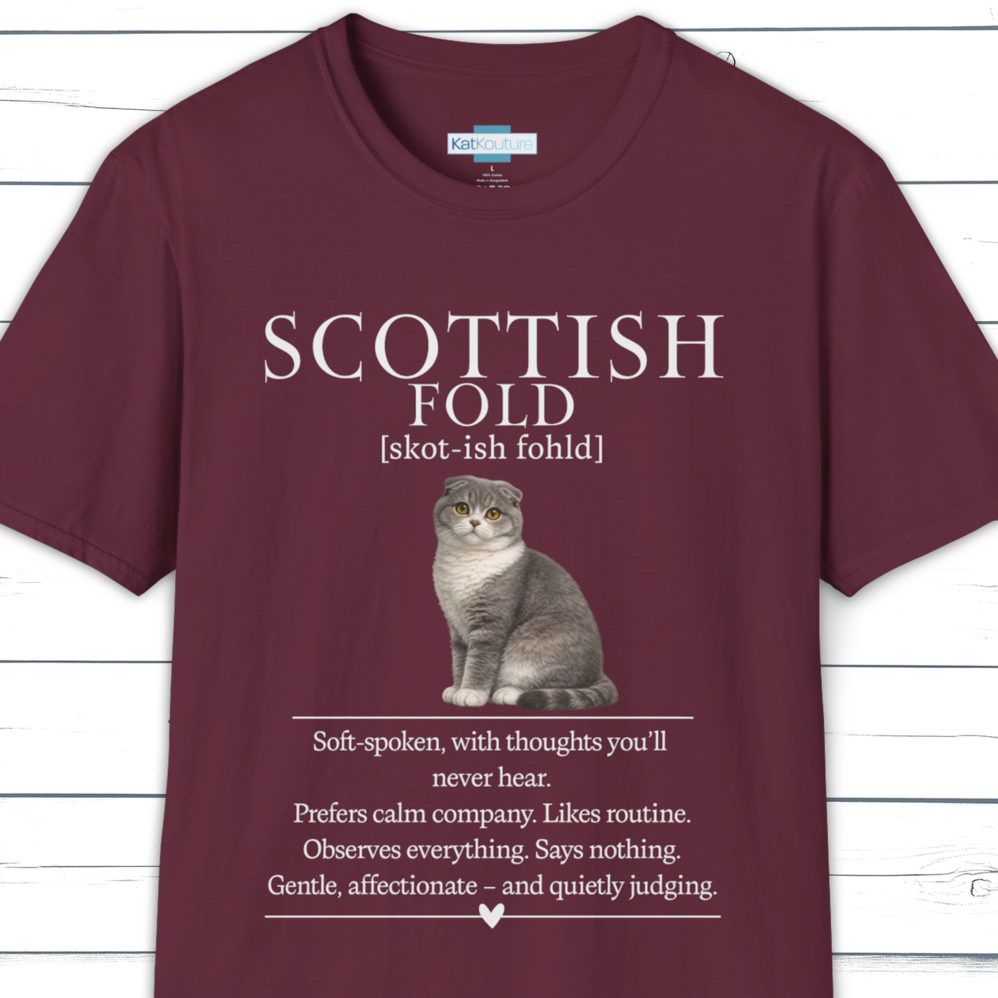 Scottish Fold Definition T-Shirt – Cat Chronicles