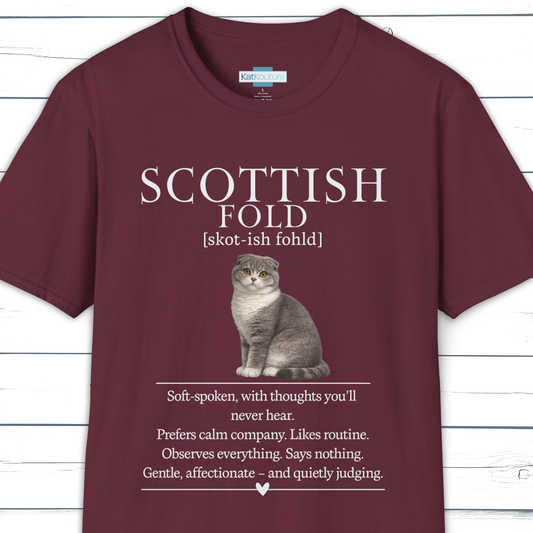 Scottish Fold Definition T-Shirt – Cat Chronicles