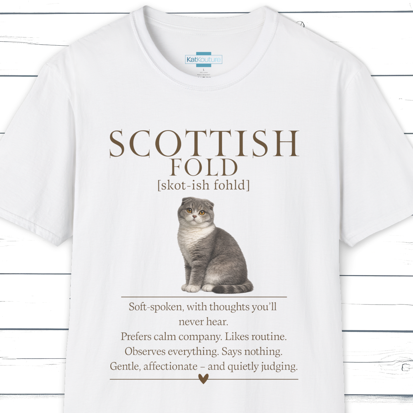 Scottish Fold Definition T-Shirt – Cat Chronicles