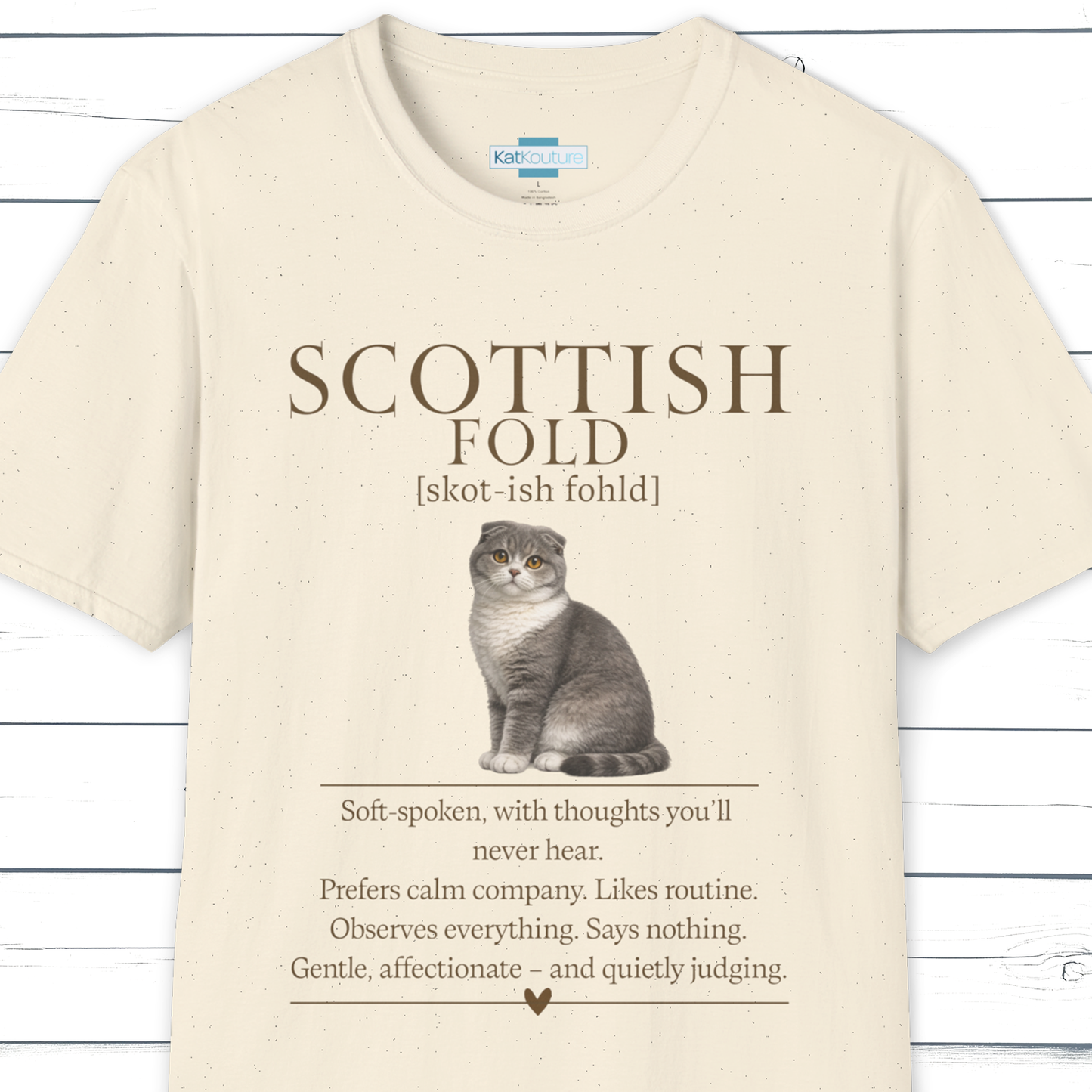 Scottish Fold Definition T-Shirt – Cat Chronicles