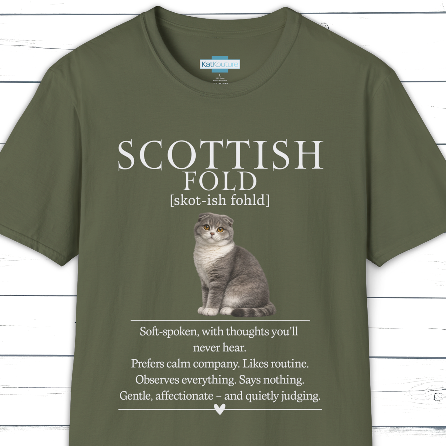 Scottish Fold Definition T-Shirt – Cat Chronicles