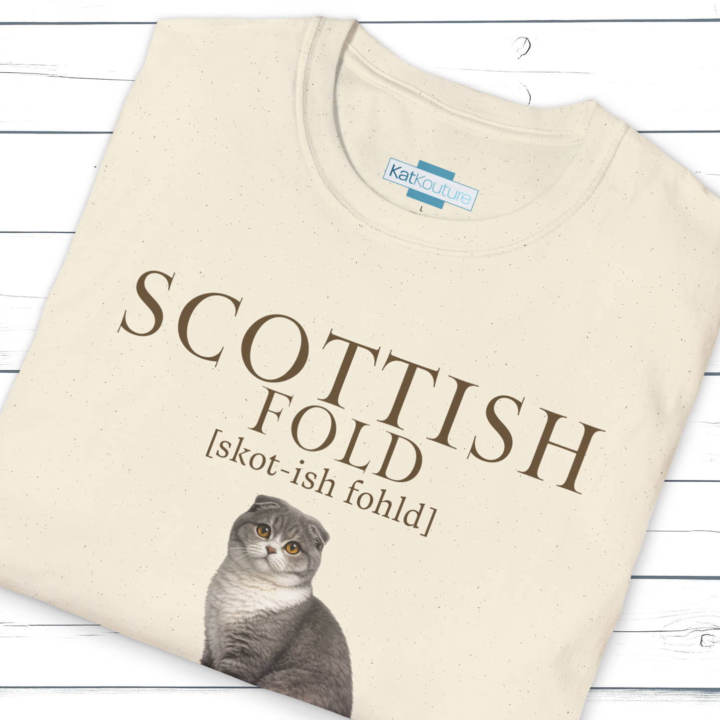 Scottish Fold Definition T-Shirt – Cat Chronicles