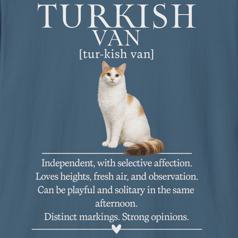 Turkish Van Fold Definition T-Shirt – Cat Chronicles