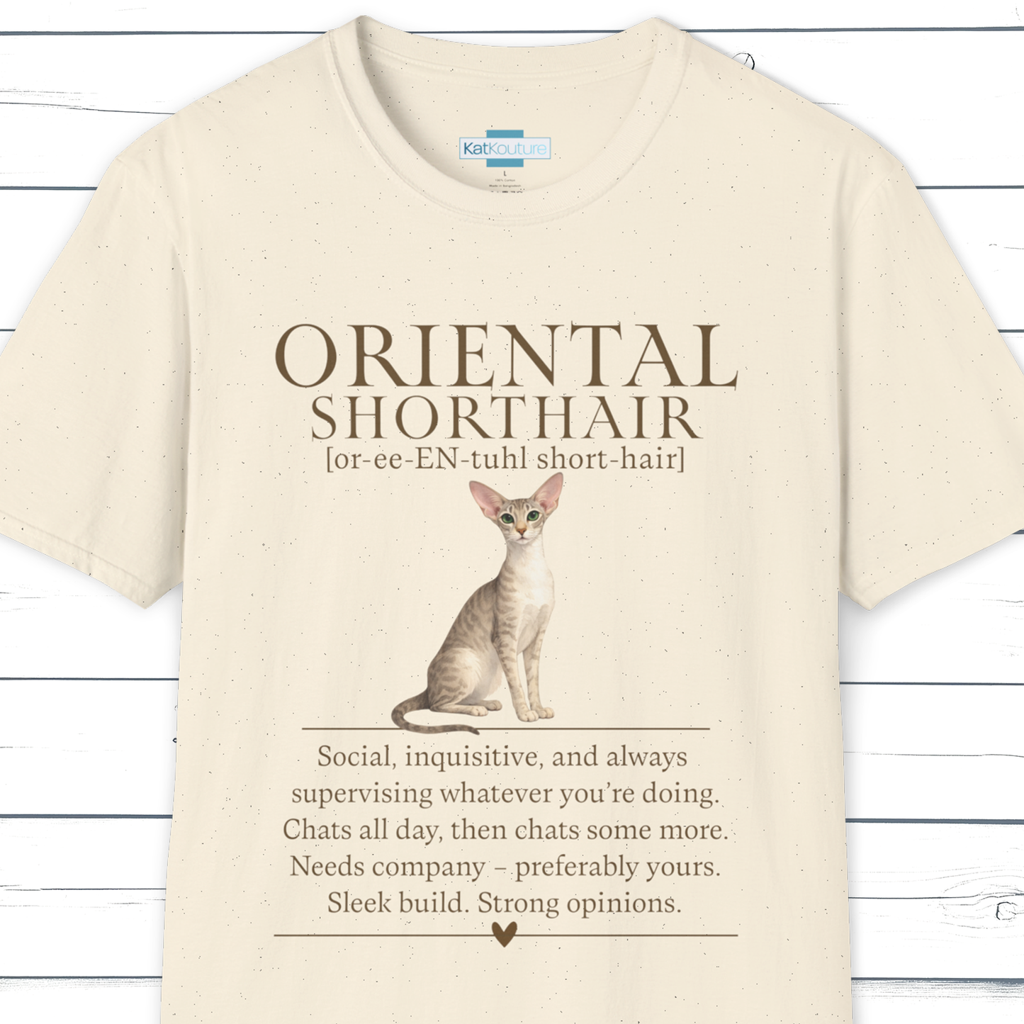 Oriental Shorthair Definition T-Shirt – Cat Chronicles