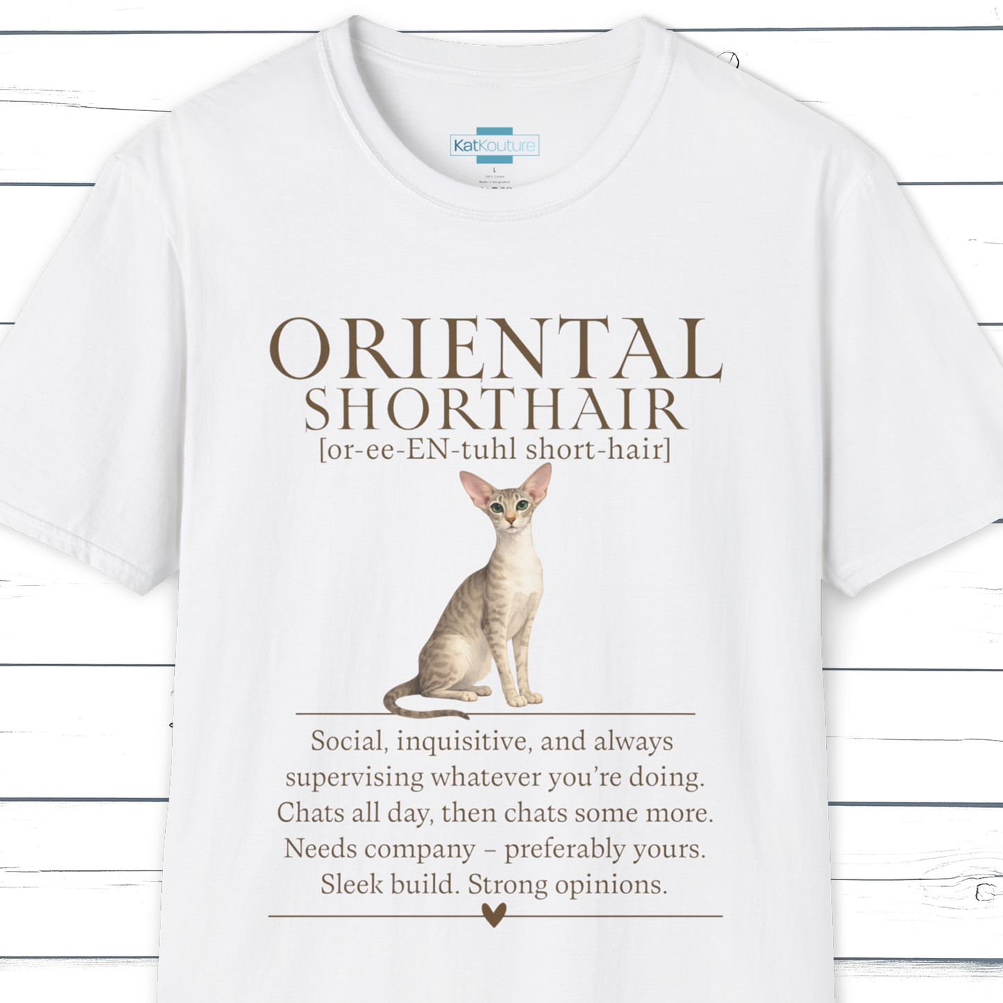 Oriental Shorthair Definition T-Shirt – Cat Chronicles