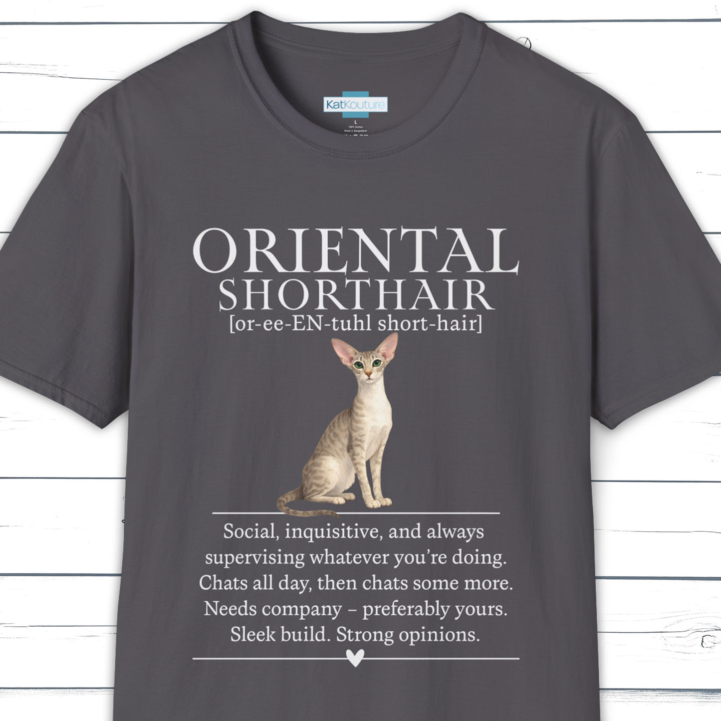 Oriental Shorthair Definition T-Shirt – Cat Chronicles