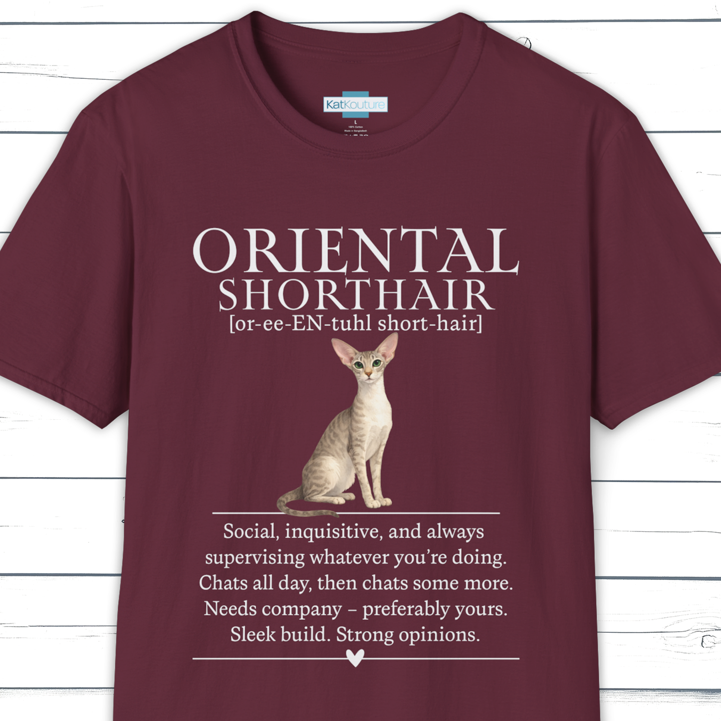 Oriental Shorthair Definition T-Shirt – Cat Chronicles