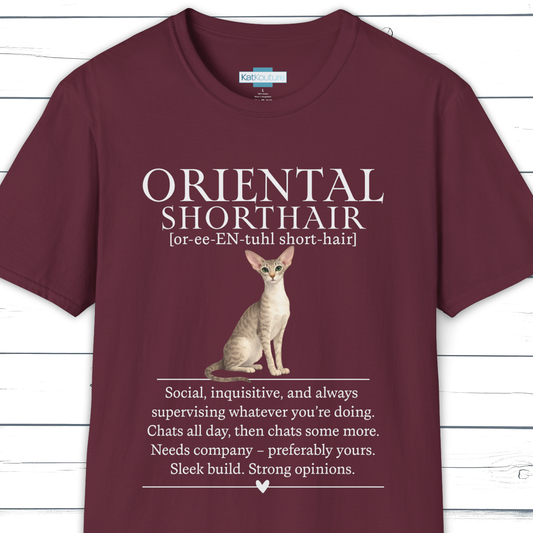 Oriental Shorthair Definition T-Shirt – Cat Chronicles