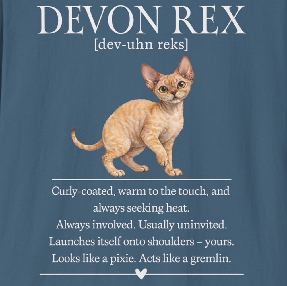 Devon Rex Definition T-Shirt – Cat Chronicles