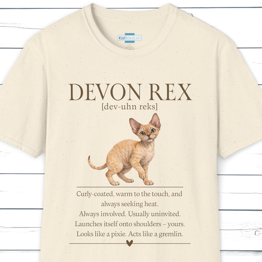 Devon Rex Definition T-Shirt – Cat Chronicles