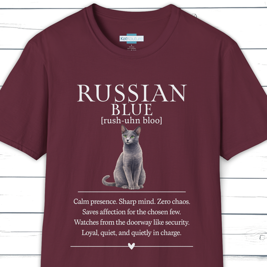 Russian Blue Definition T-Shirt – Cat Chronicles