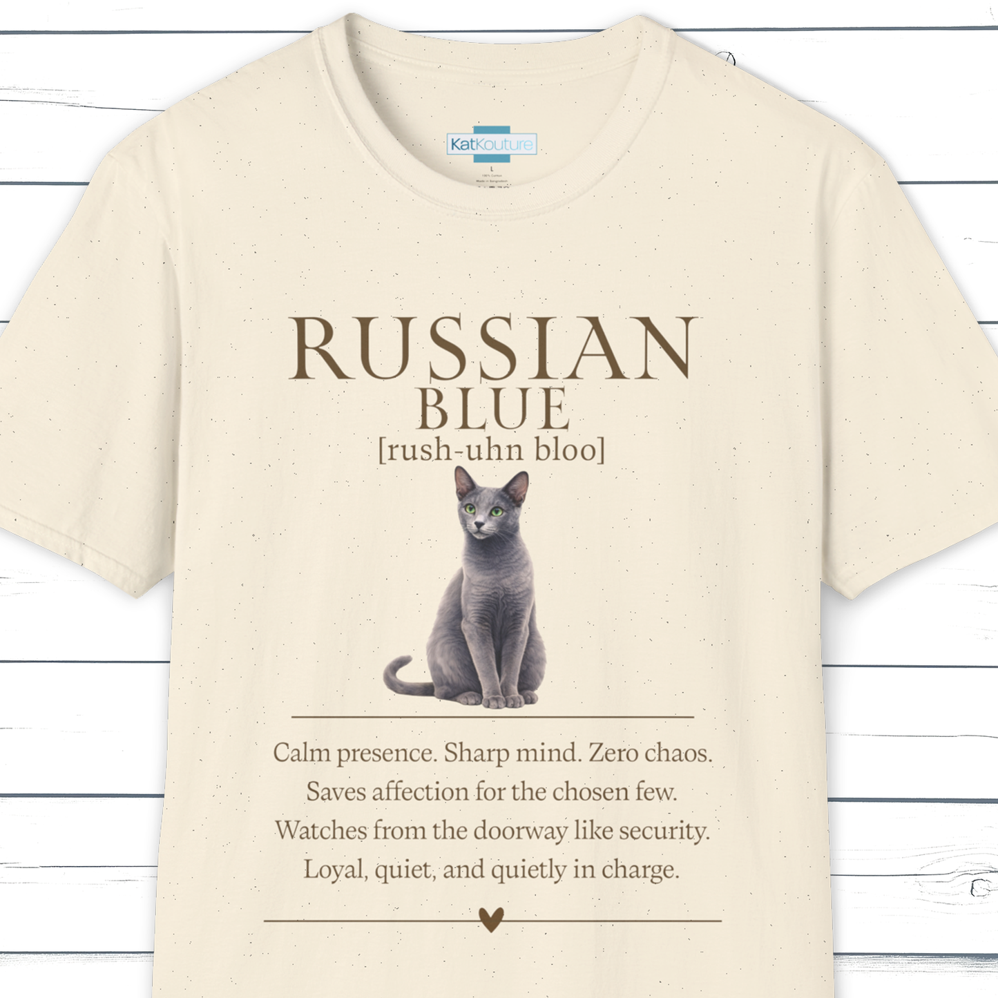 Russian Blue Definition T-Shirt – Cat Chronicles