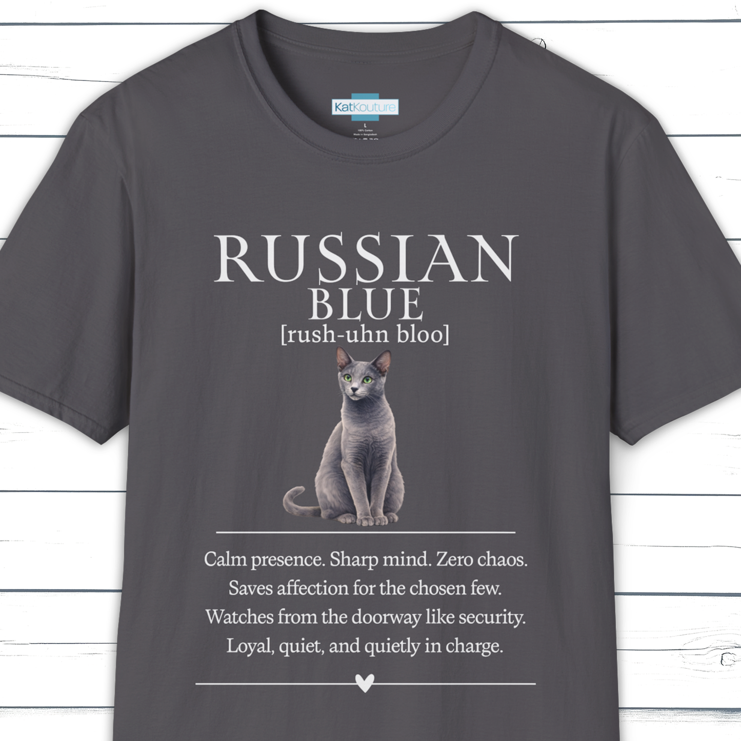 Russian Blue Definition T-Shirt – Cat Chronicles