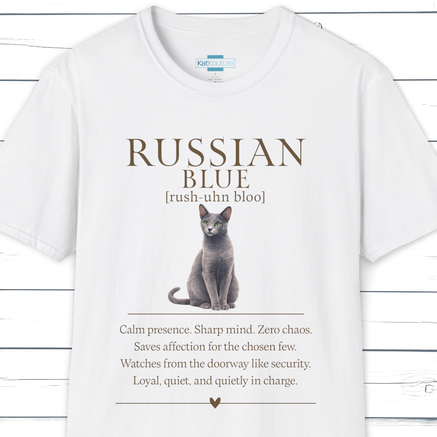 Russian Blue Definition T-Shirt – Cat Chronicles