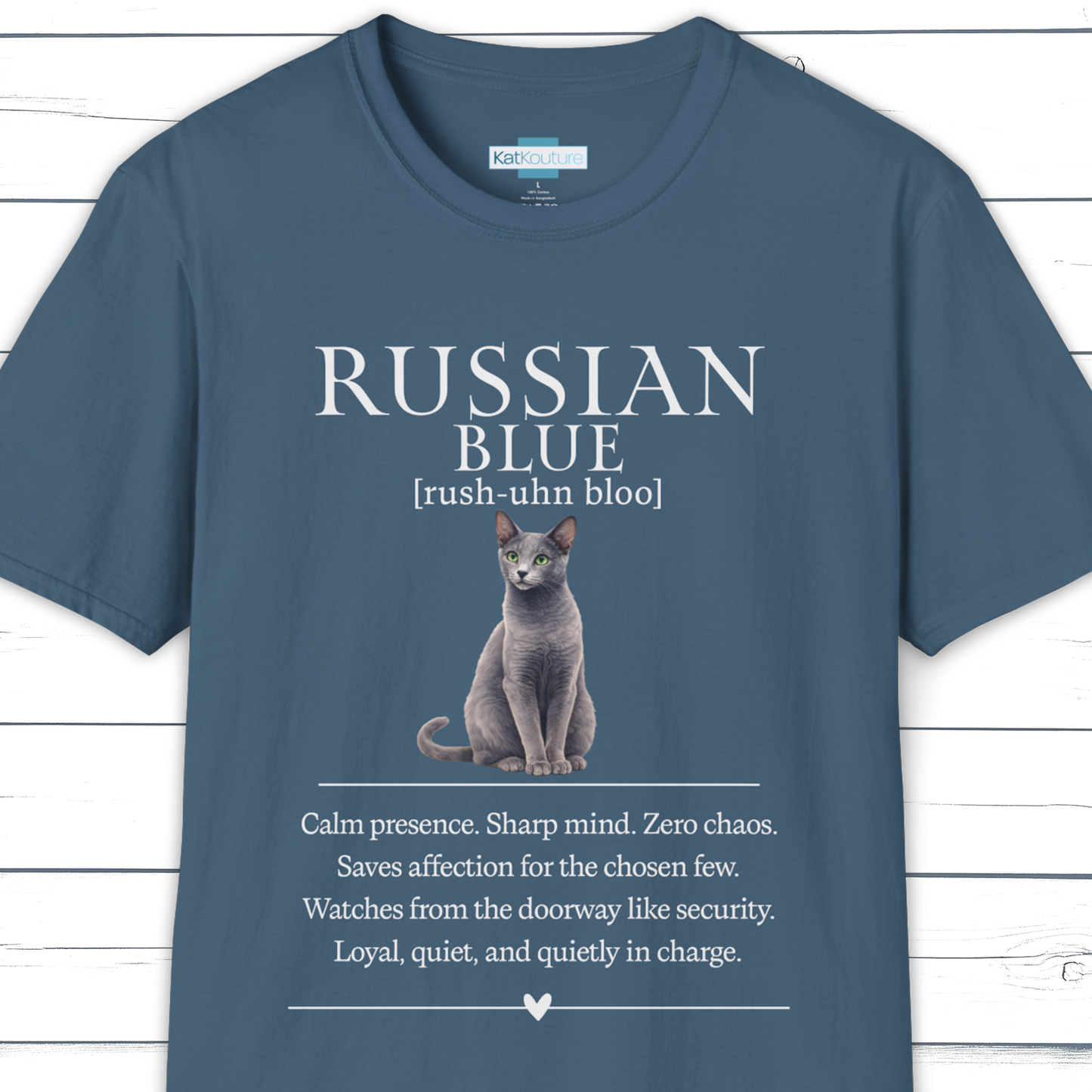 Russian Blue Definition T-Shirt – Cat Chronicles