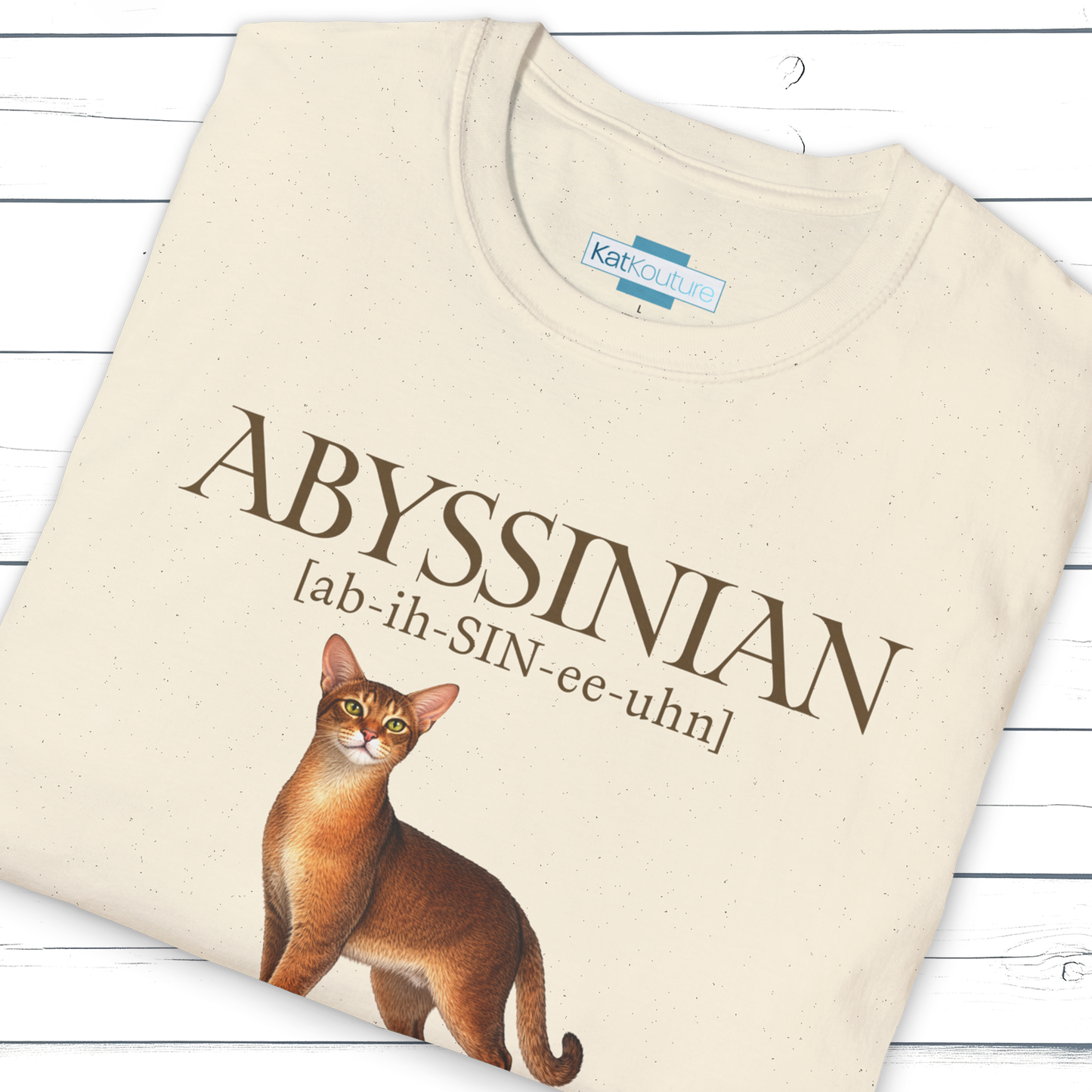 Abyssinian Definition T-Shirt – Cat Chronicles