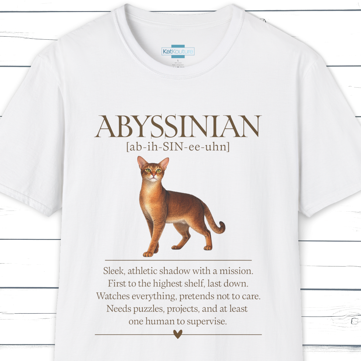 Abyssinian Definition T-Shirt – Cat Chronicles