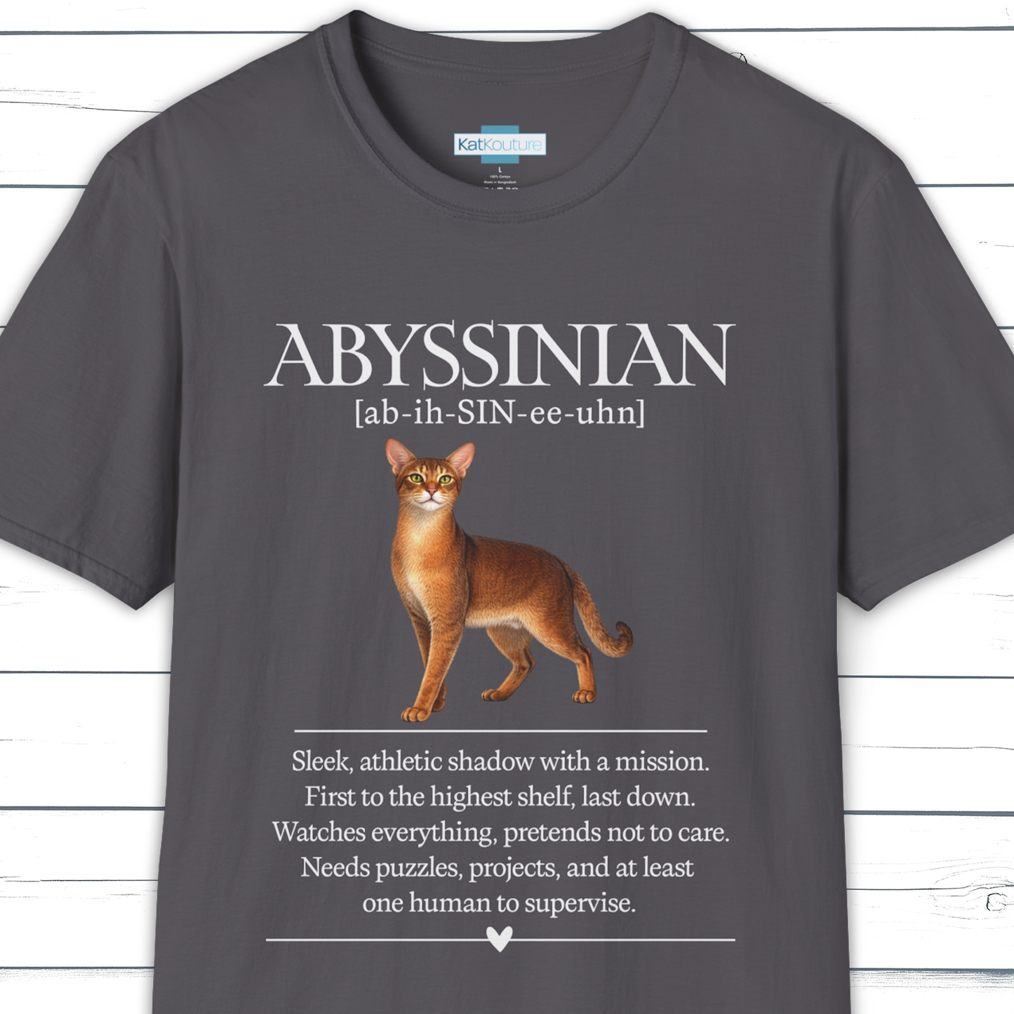 Abyssinian Definition T-Shirt – Cat Chronicles
