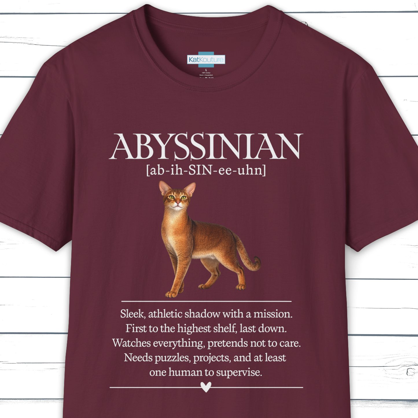 Abyssinian Definition T-Shirt – Cat Chronicles