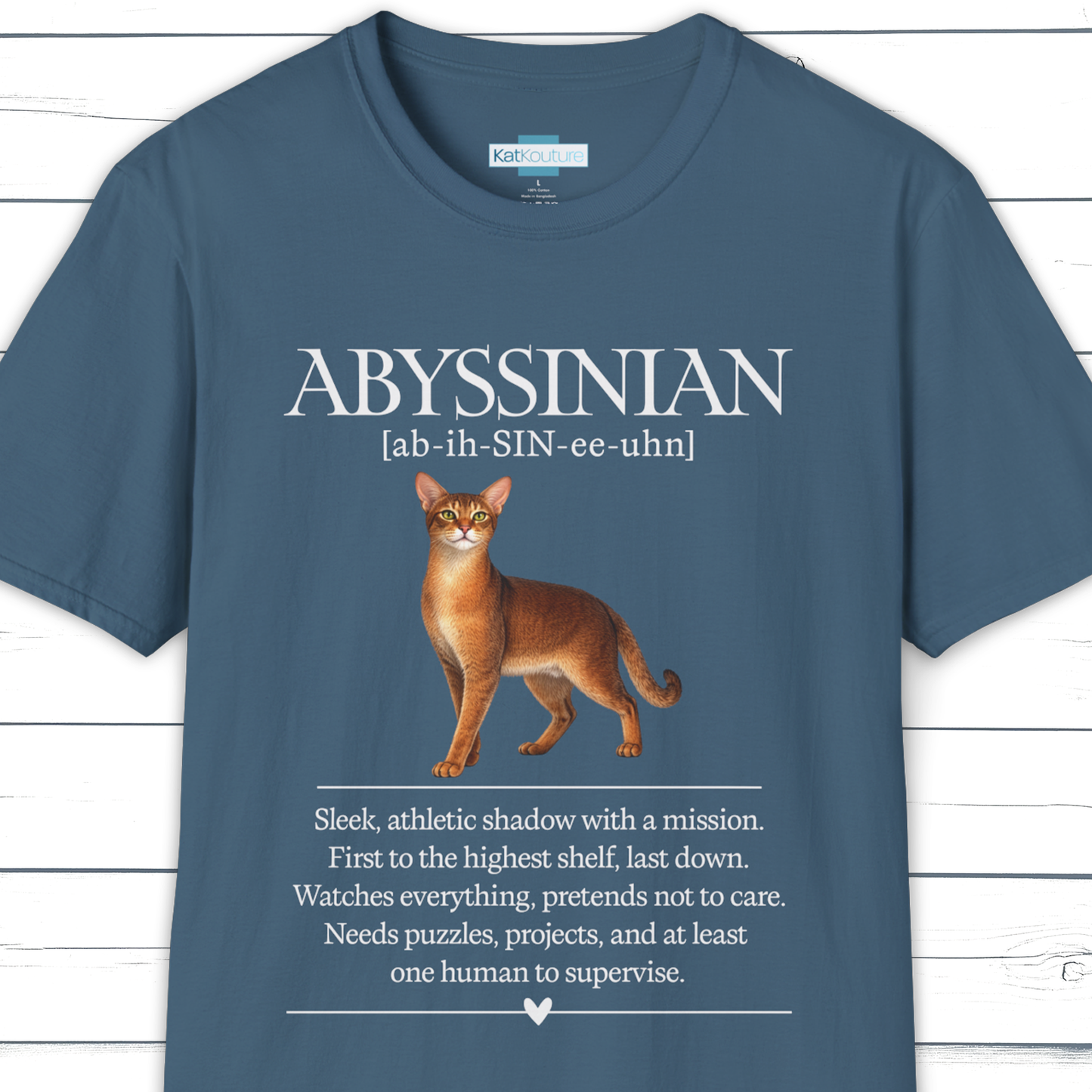 Abyssinian Definition T-Shirt – Cat Chronicles