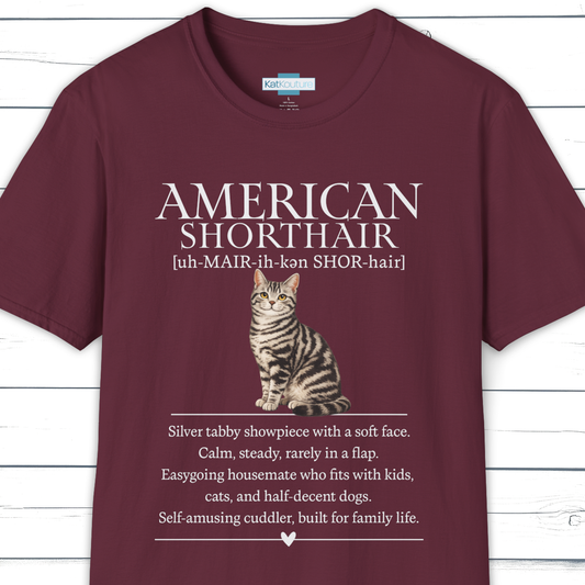 American Shorthair Definition T-Shirt – Cat Chronicles